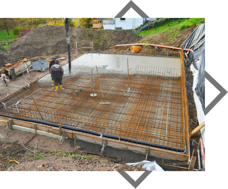 ADU construction and foundation services in Los Angeles with excavation and structural work.